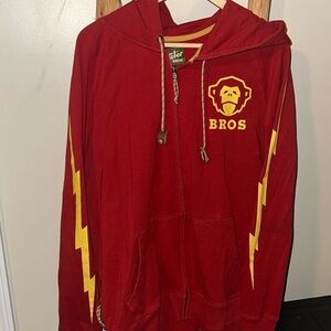 Deadstocked Howler Bros Zip up Red lightning hoodie